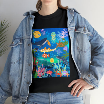 Ocean Scenery Unisex Heavy Cotton Tee