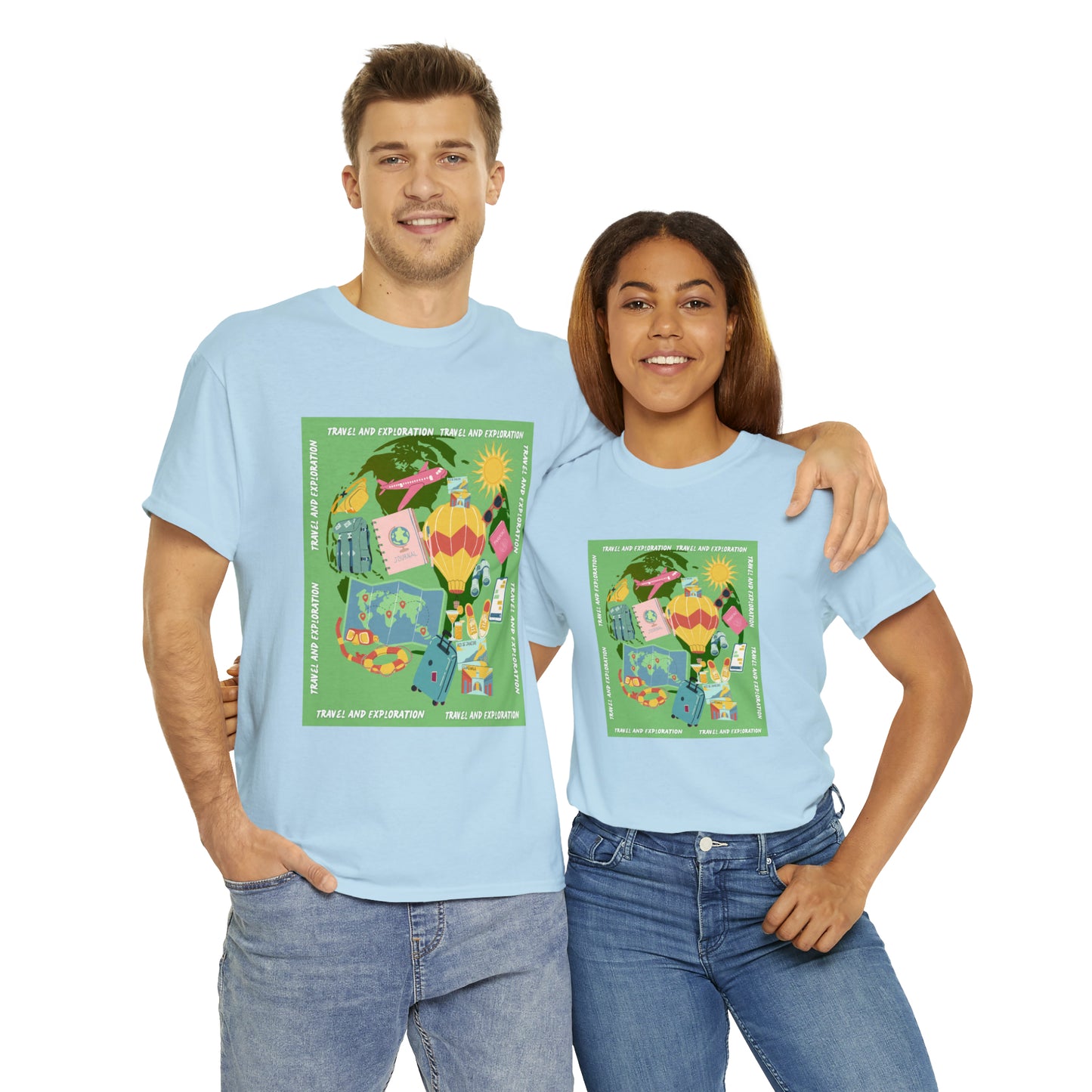 Travel and Exploration Unisex Heavy Cotton Tee