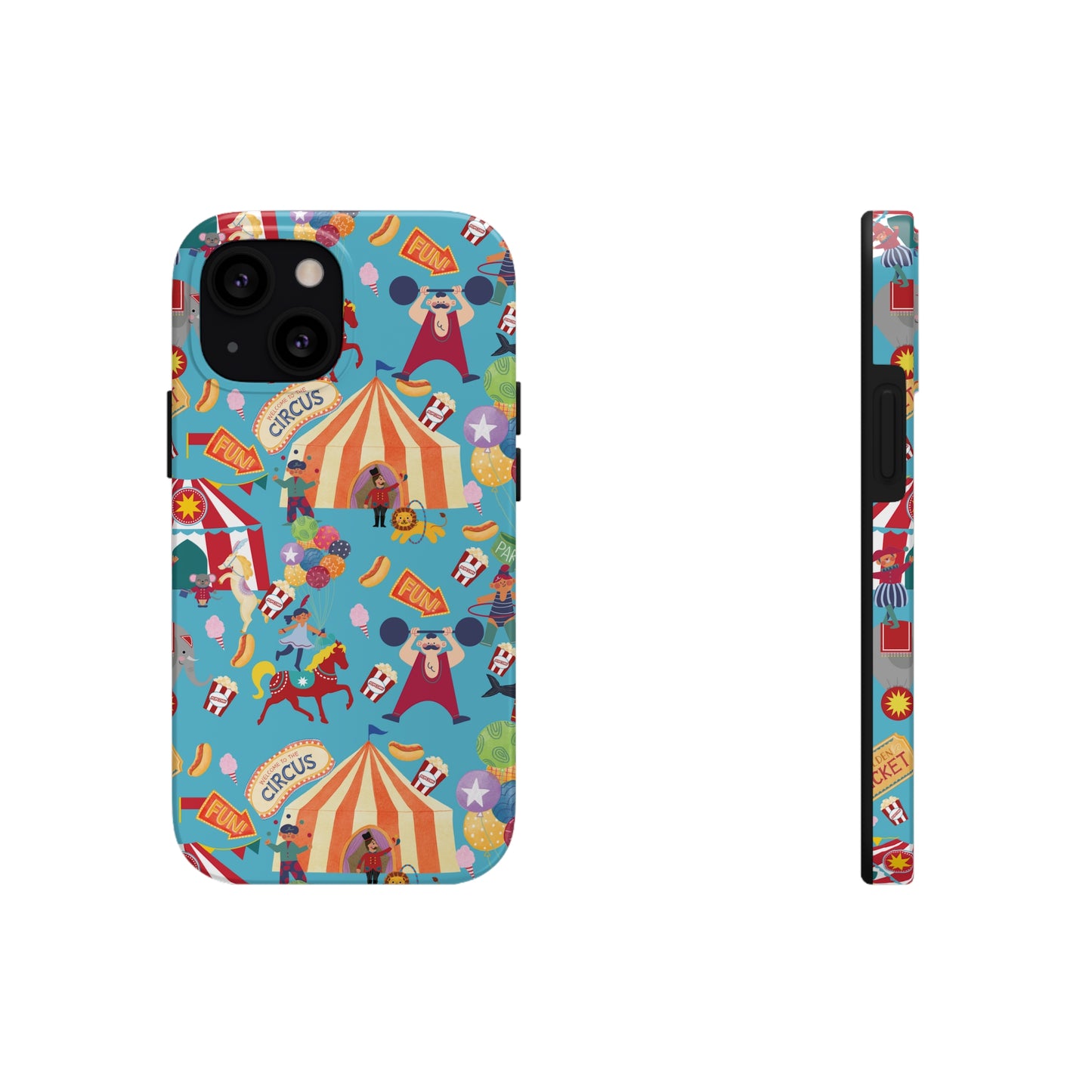 Circus Party Blue Tough Phone Cases