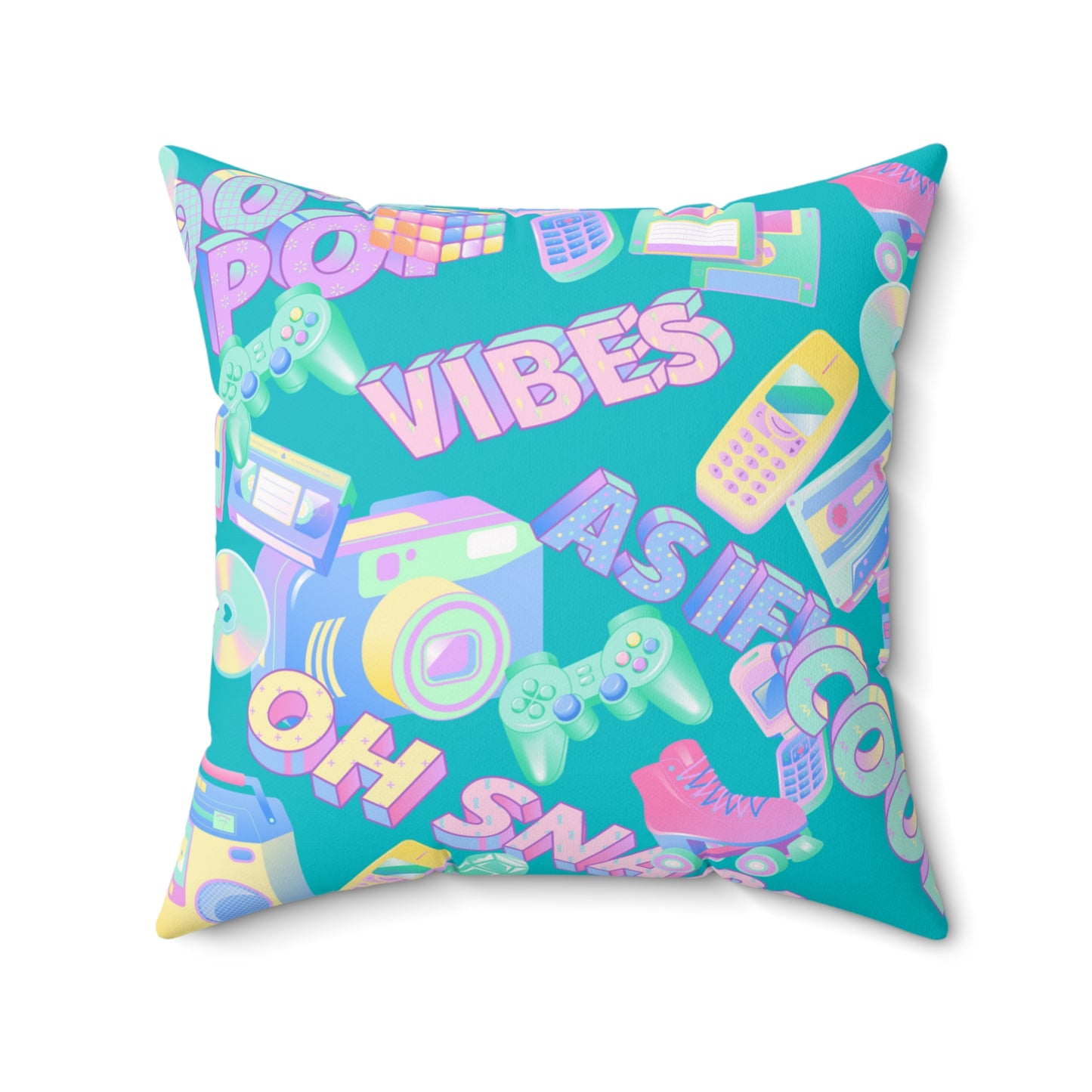 Retro Vibes Spun Polyester Square Pillow