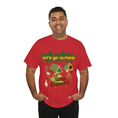 Let's Go Outside Unisex Heavy Cotton Tee