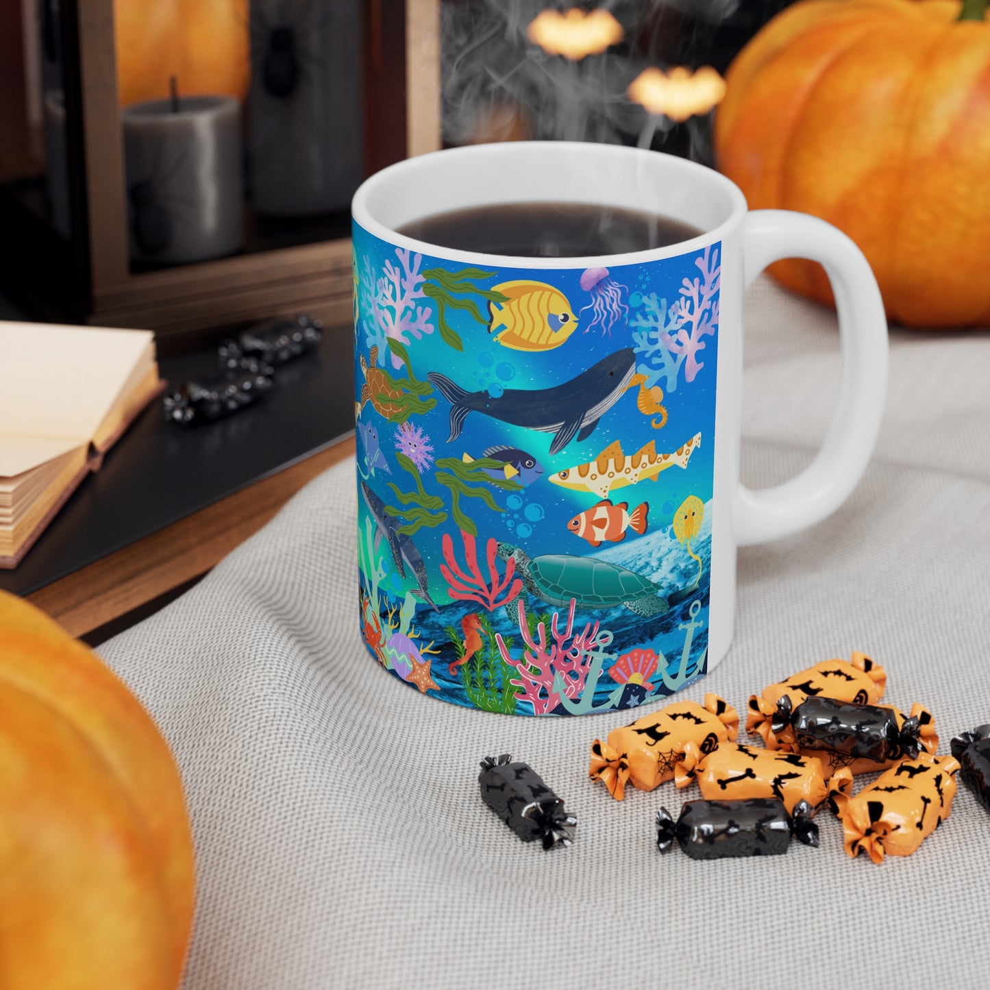 Ocean Scene Ceramic Mug 11oz