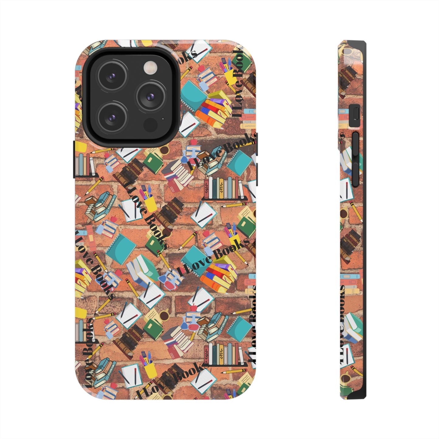 "I Love Books" Tough Phone Cases