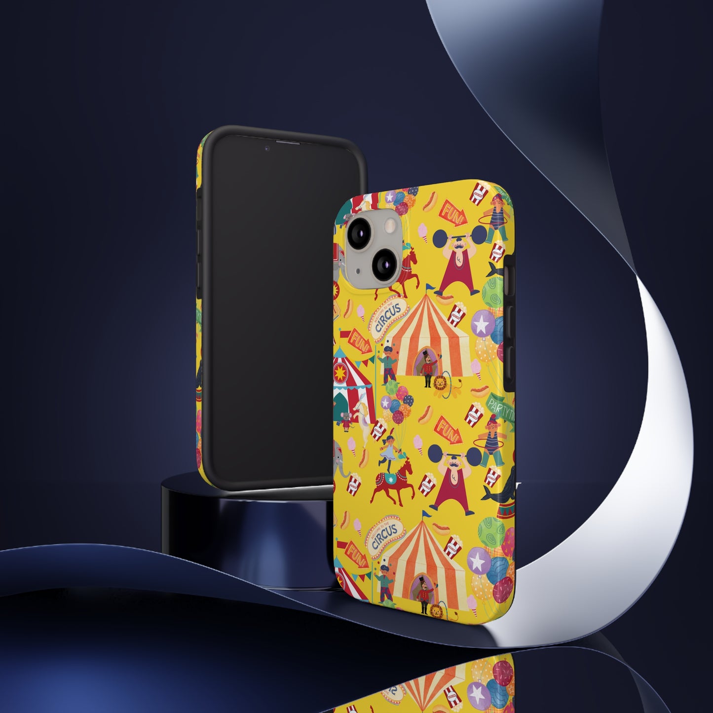 Circus Party Yellow Tough Phone Cases