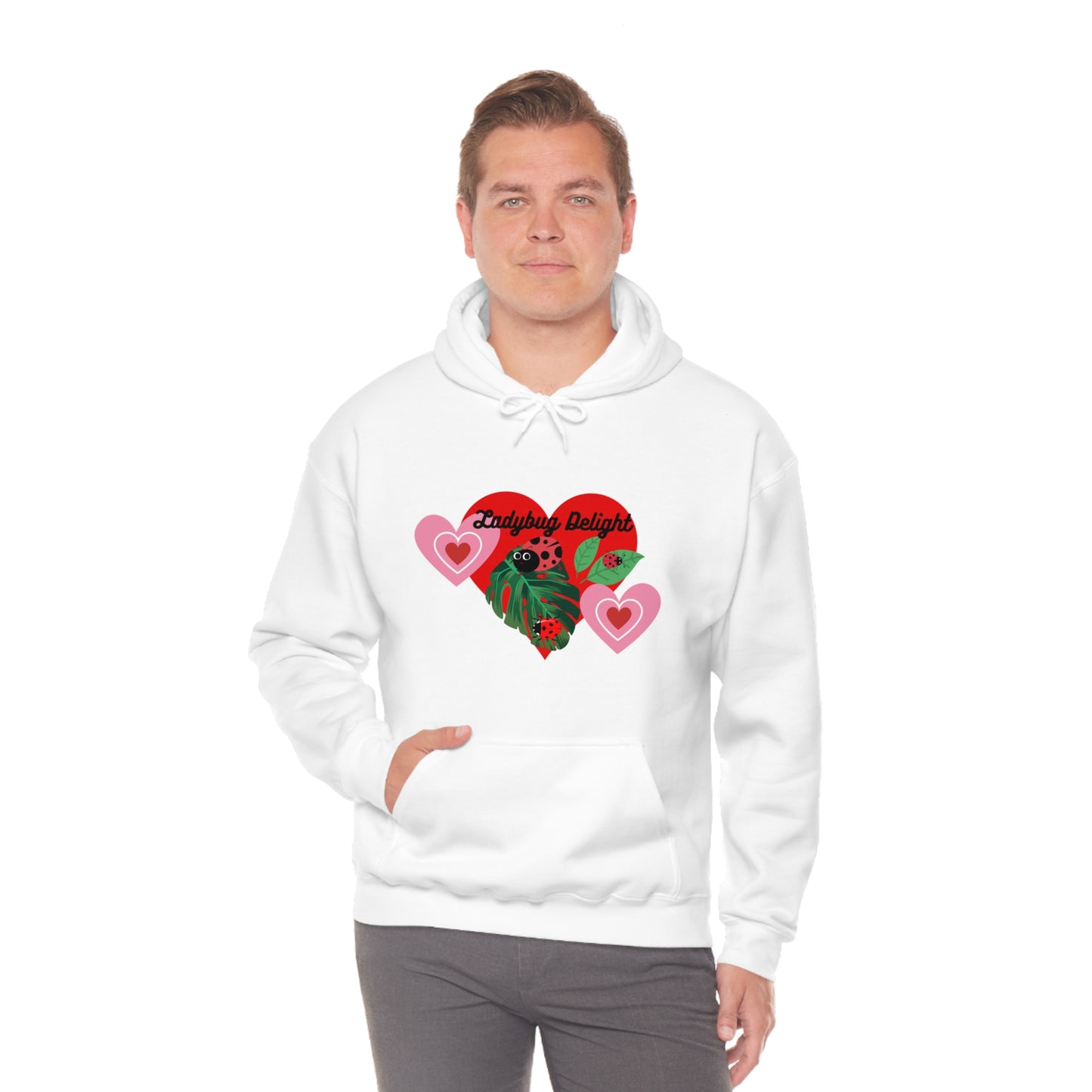 Ladybug Delight Unisex Heavy Blend™ Hooded Sweatshirt