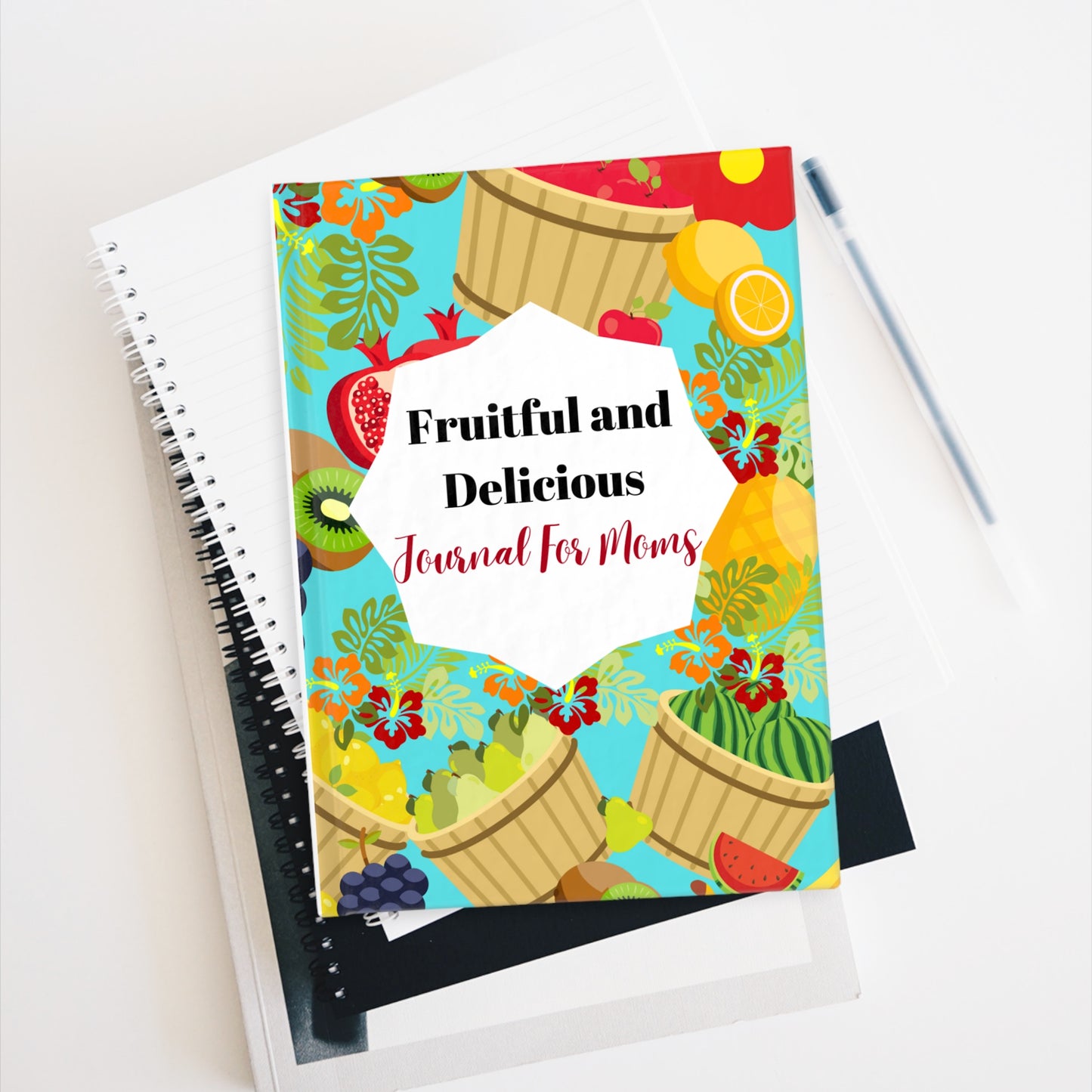 Fruitful and Delicious Journal Turq- Ruled Line