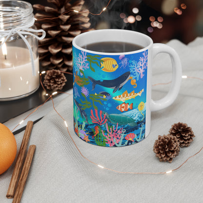 Ocean Scene Ceramic Mug 11oz