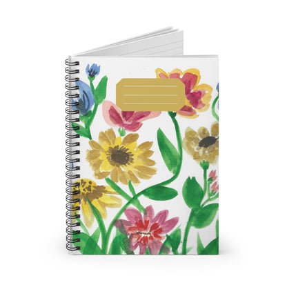 Wildflowers Spiral Notebook - Ruled Line