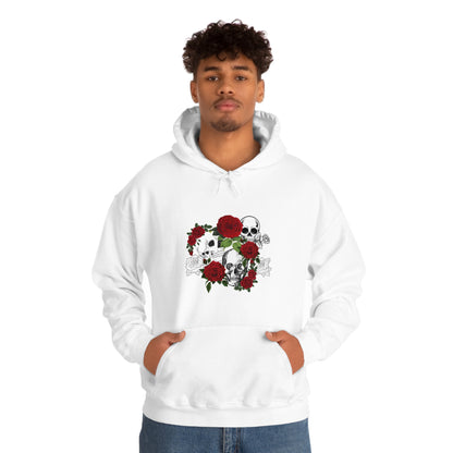 Skull and Roses Unisex Heavy Blend™ Hooded Sweatshirt