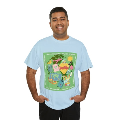 Travel and Exploration Unisex Heavy Cotton Tee