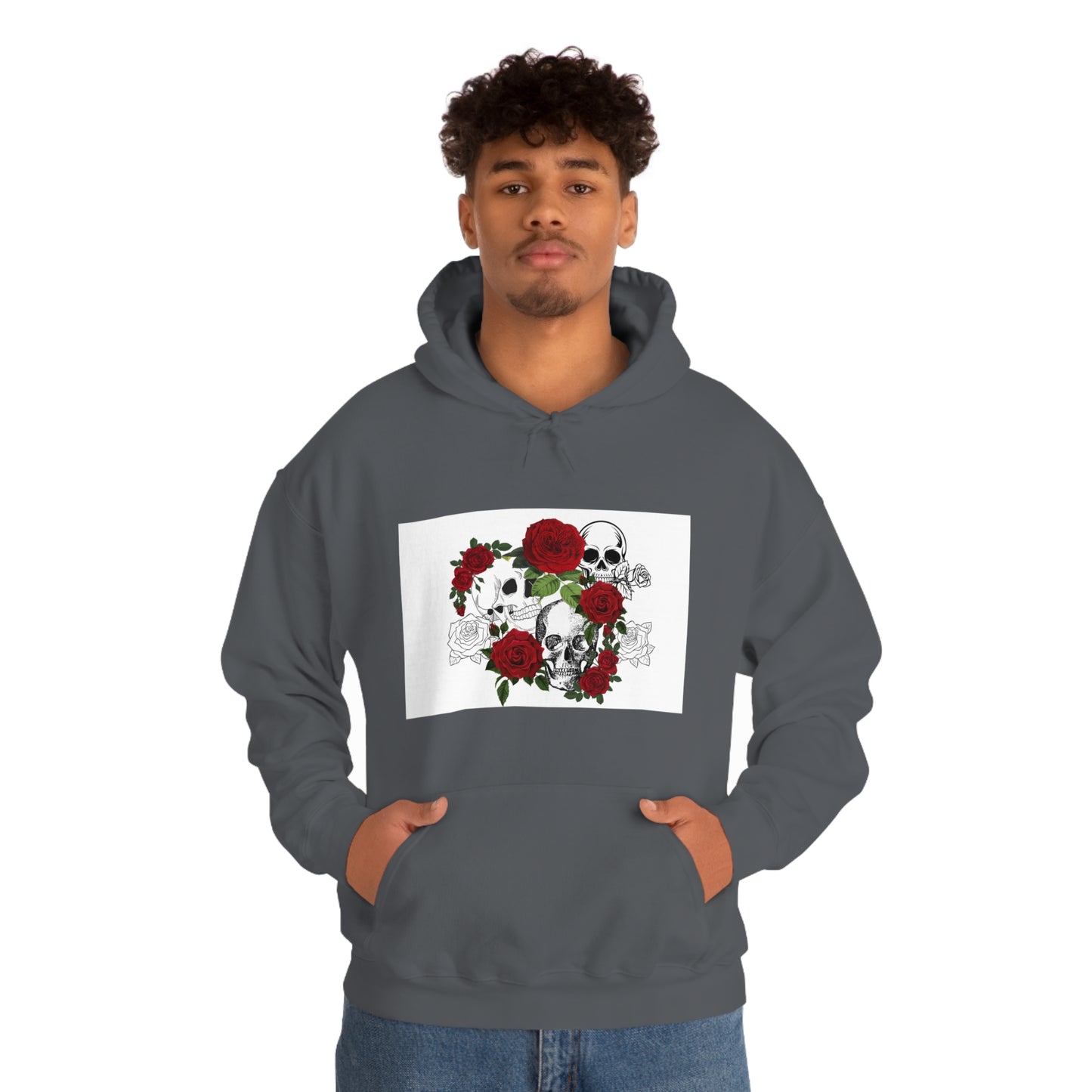 Skull and Roses Unisex Heavy Blend™ Hooded Sweatshirt