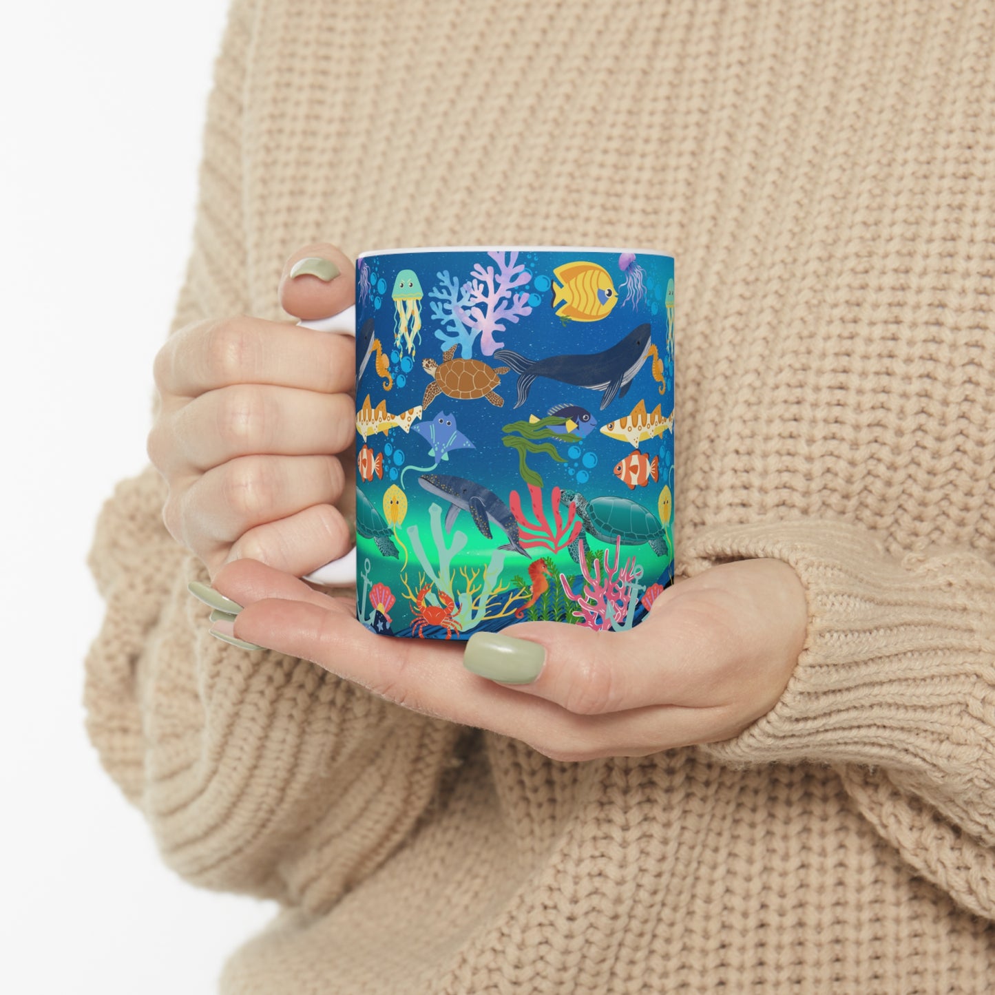 Ocean Scene Ceramic Mug 11oz