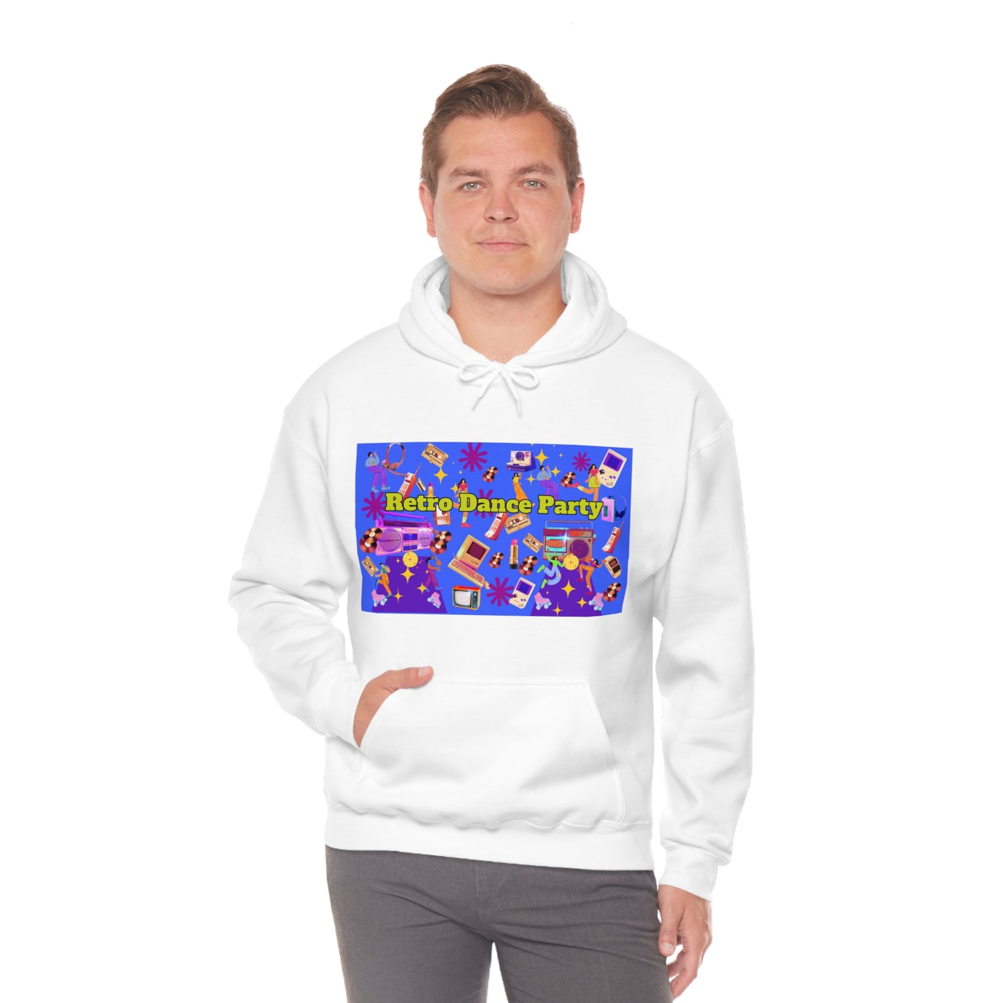 Retro Dance Party Unisex Heavy Blend™ Hooded Sweatshirt