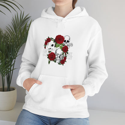 Skull and Roses Unisex Heavy Blend™ Hooded Sweatshirt