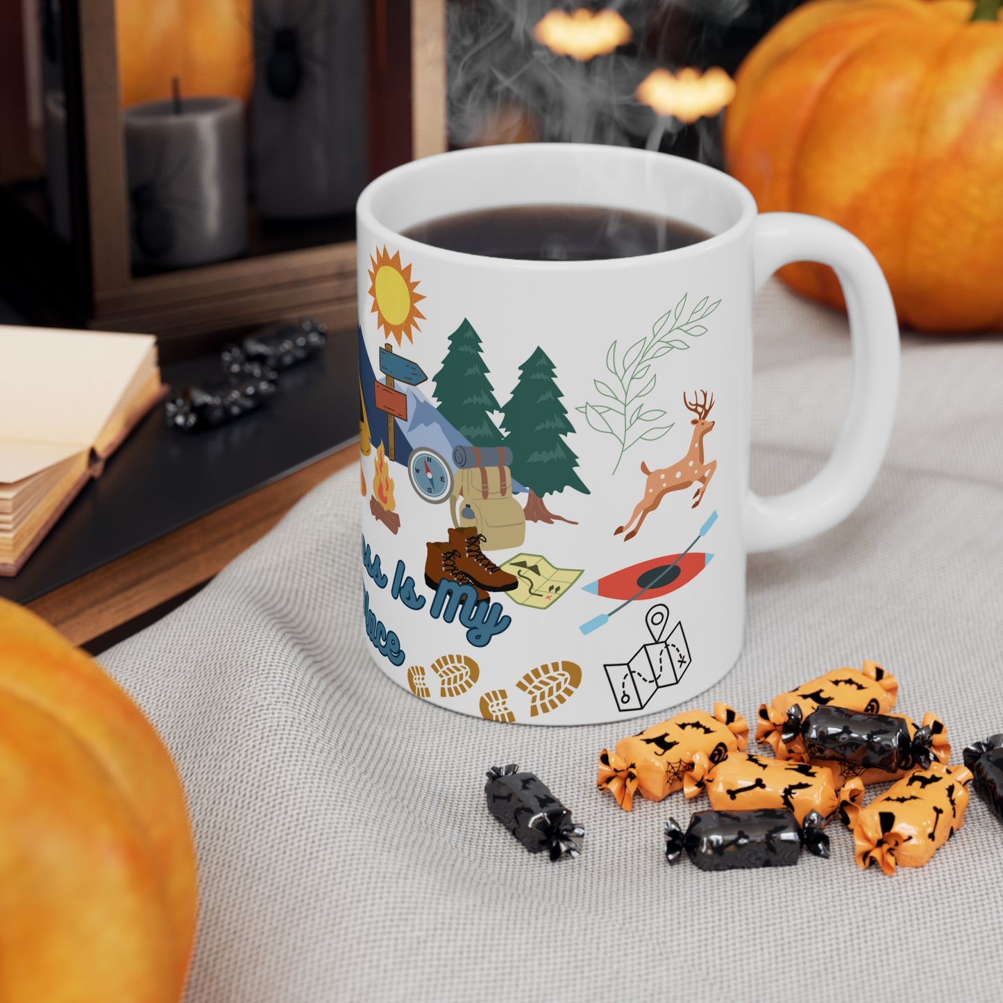 The Wilderness Is My Happy Place Ceramic Mug 11oz