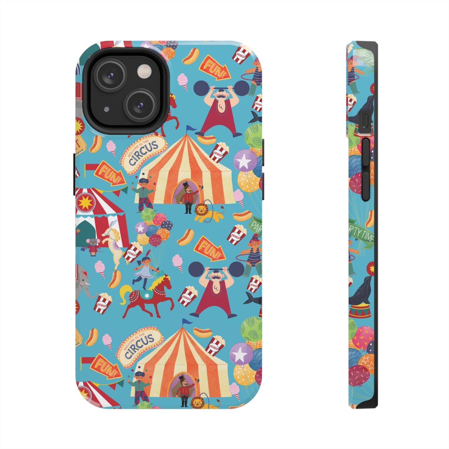 Circus Party Blue Tough Phone Cases