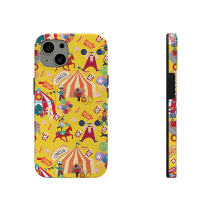 Circus Party Yellow Tough Phone Cases