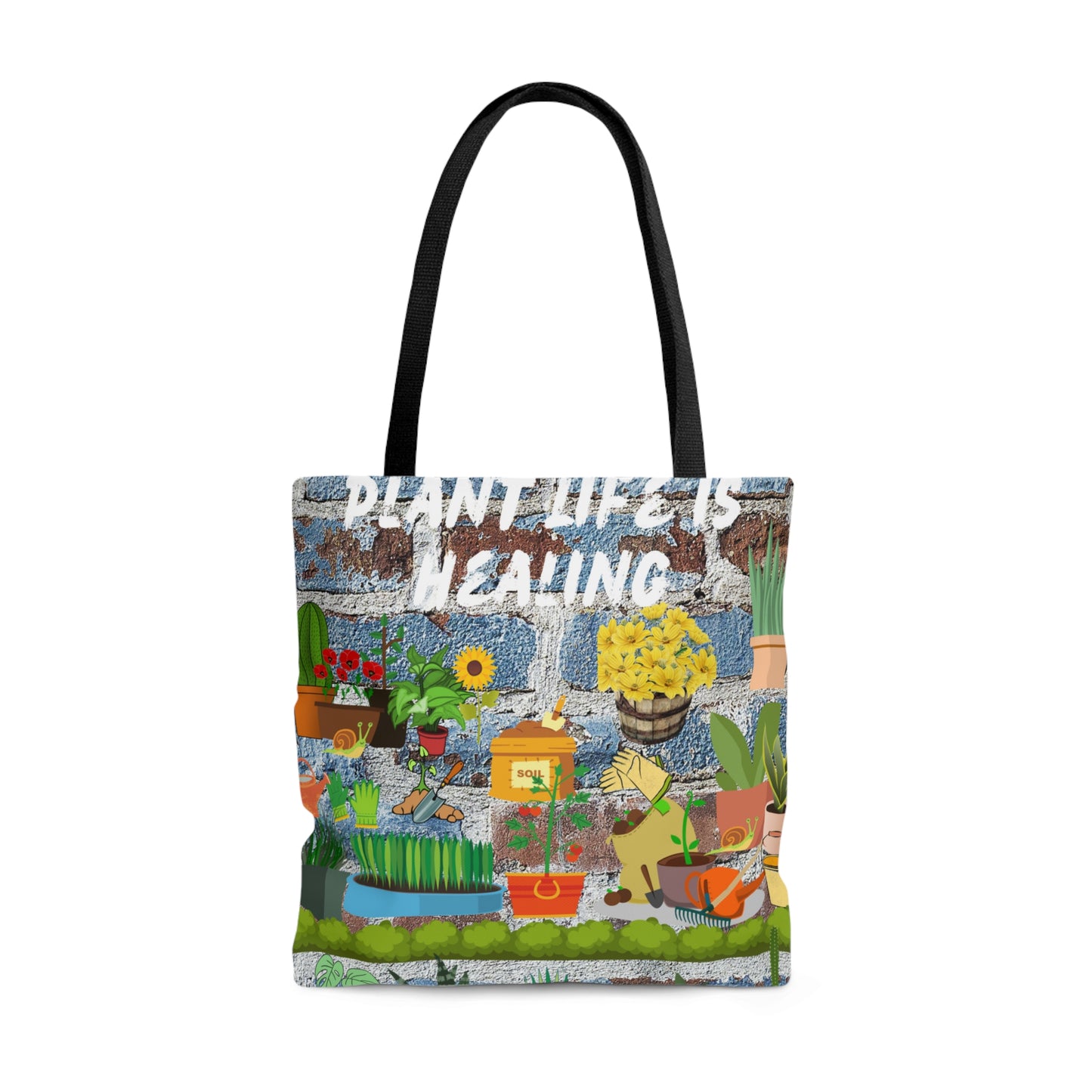 Plant Life Is Healing Tote Bag (AOP)