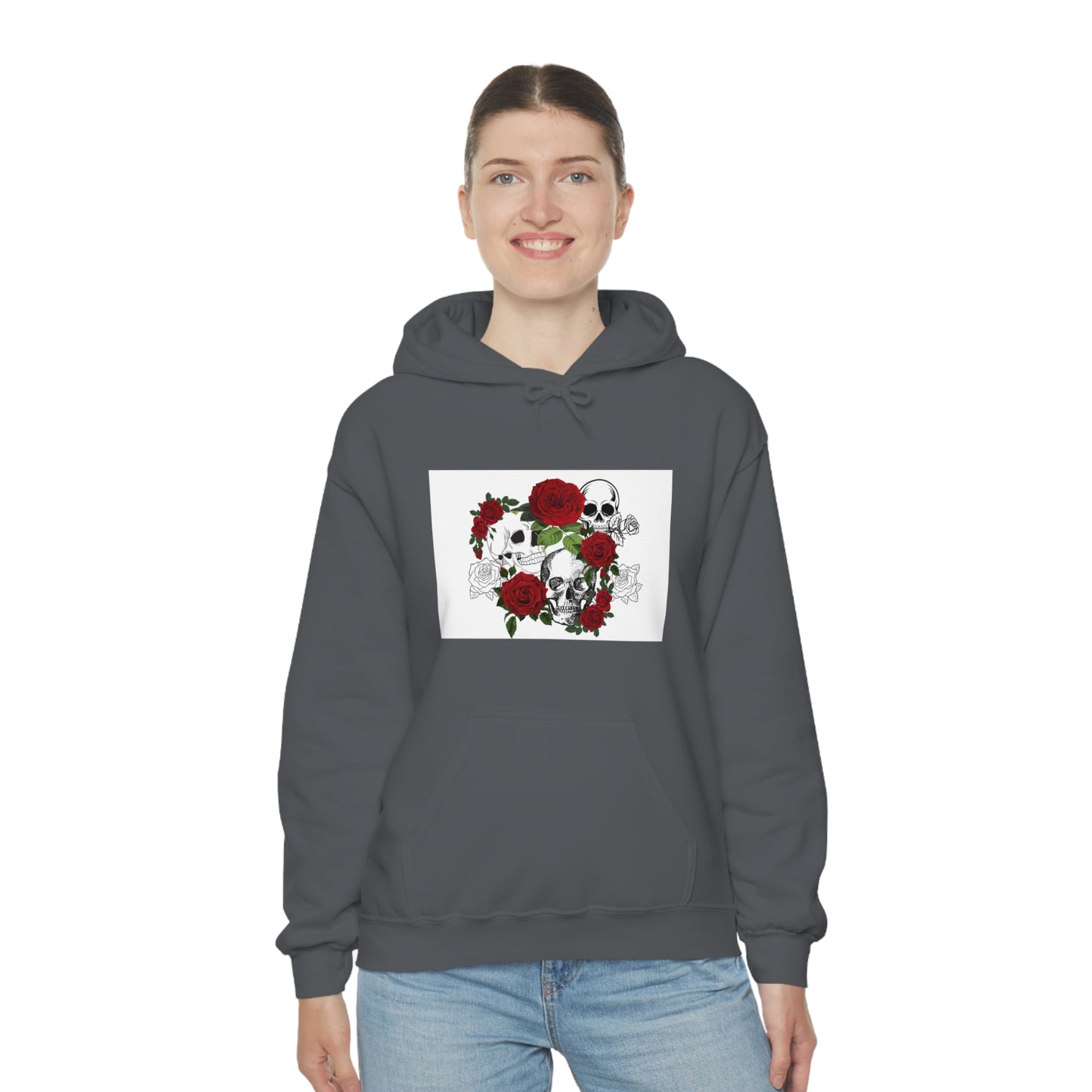 Skull and Roses Unisex Heavy Blend™ Hooded Sweatshirt