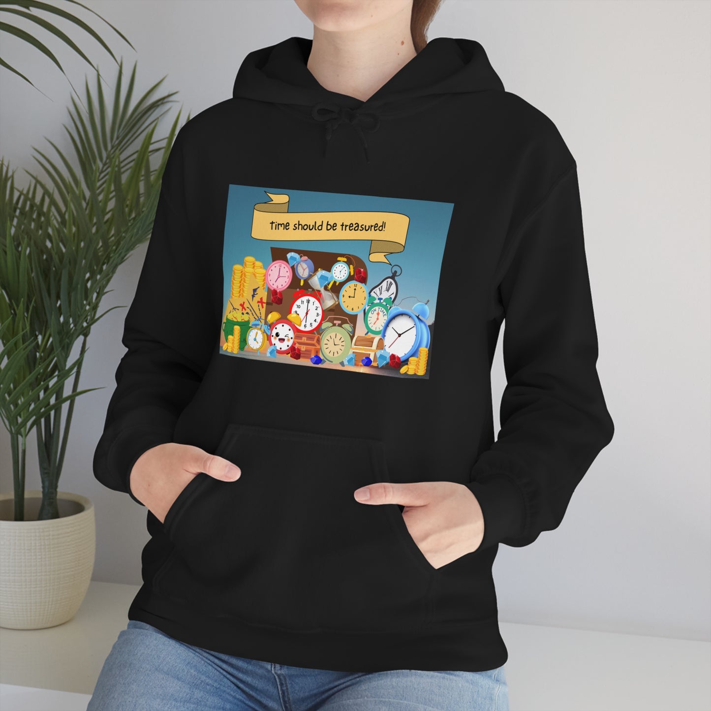 Time Should Be Treasured Unisex Heavy Blend™ Hooded Sweatshirt