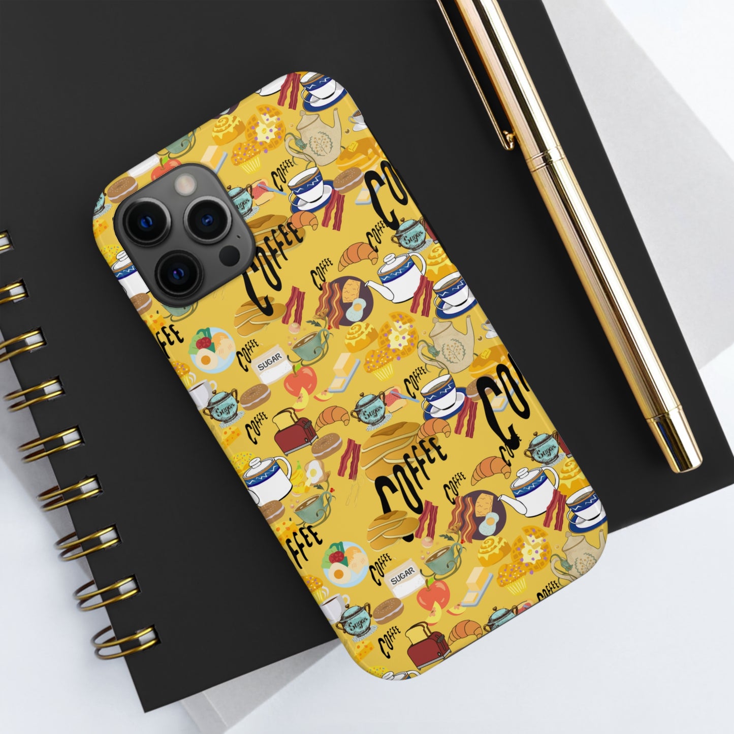 Morning Brunch Yellow Tough Phone Cases