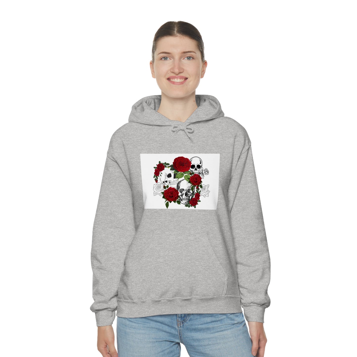 Skull and Roses Unisex Heavy Blend™ Hooded Sweatshirt