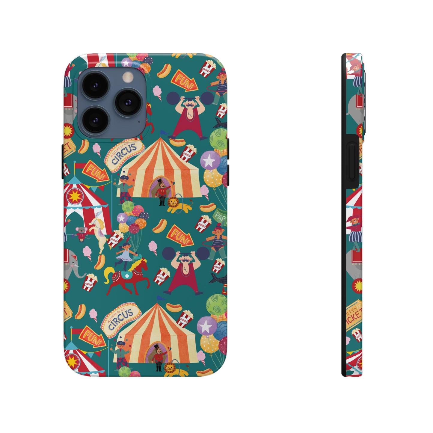 Circus Party Green Tough Phone Cases