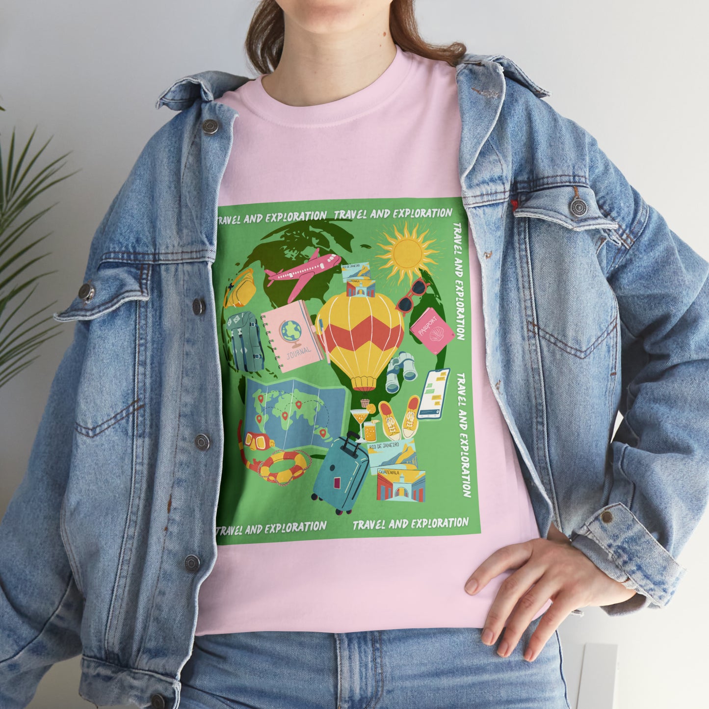 Travel and Exploration Unisex Heavy Cotton Tee