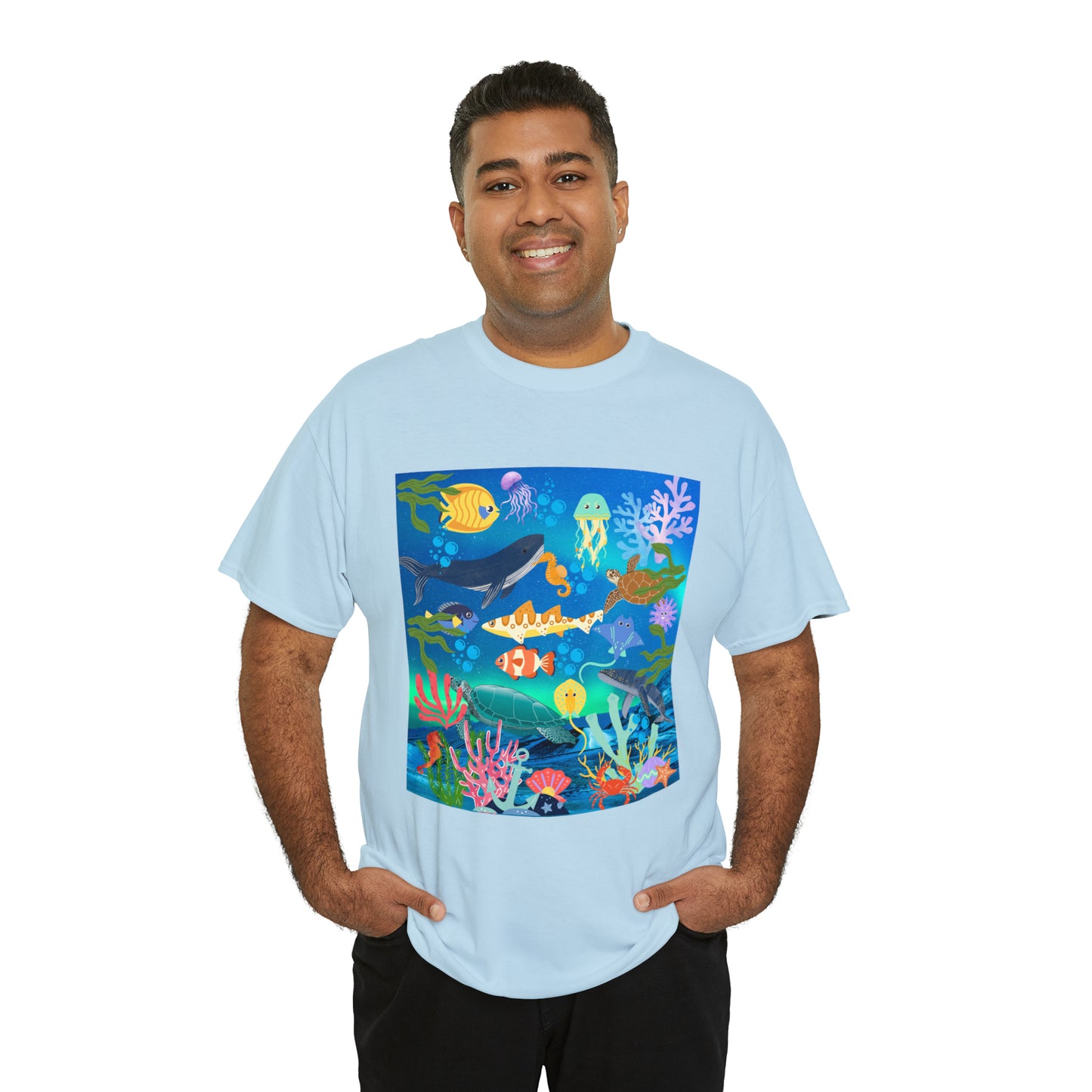 Ocean Scenery Unisex Heavy Cotton Tee