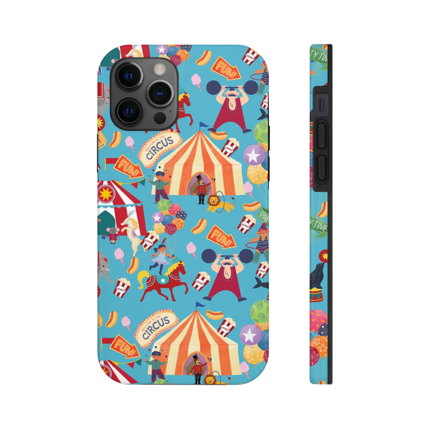 Circus Party Blue Tough Phone Cases