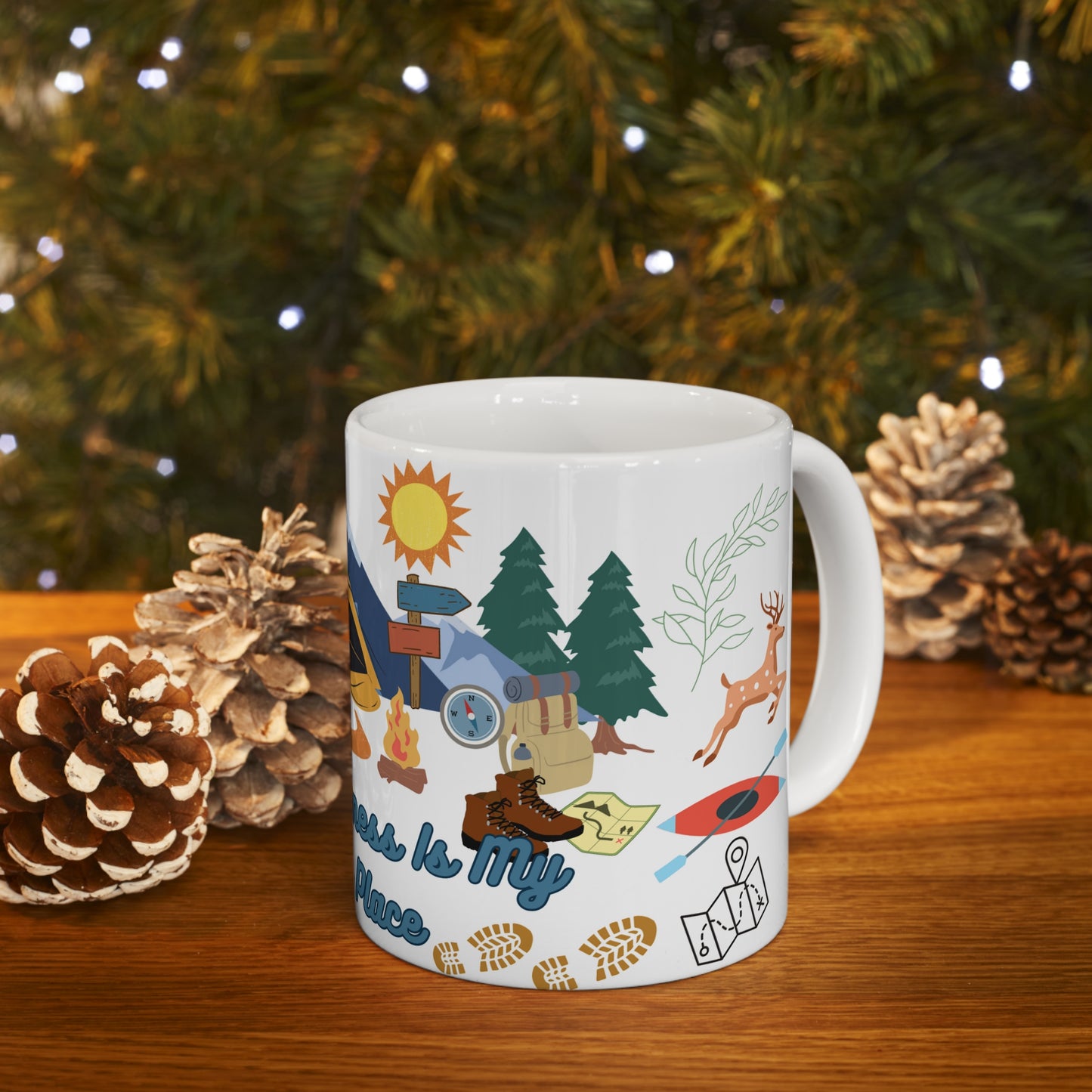 The Wilderness Is My Happy Place Ceramic Mug 11oz