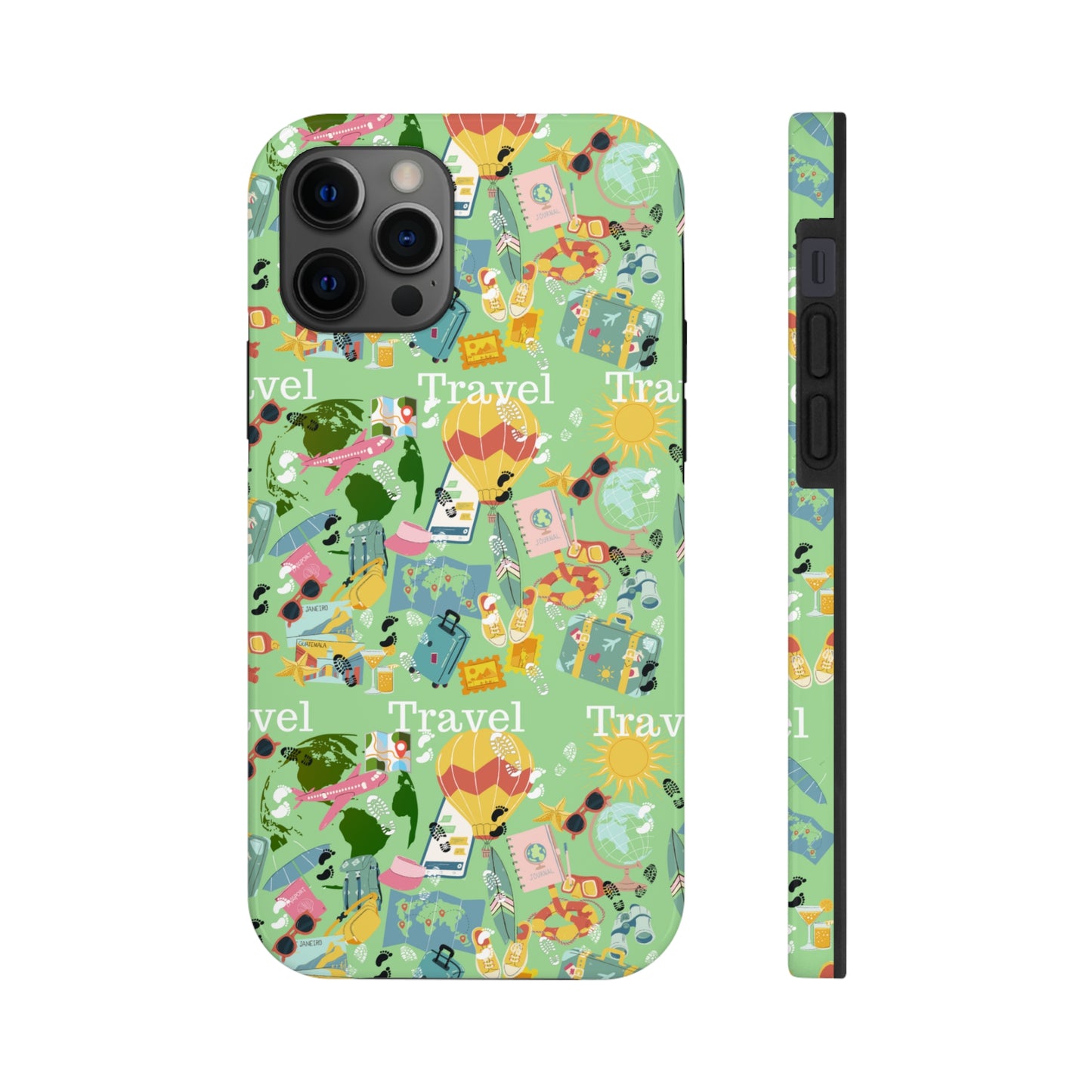 Travel and Exploration Green Tough Phone Cases