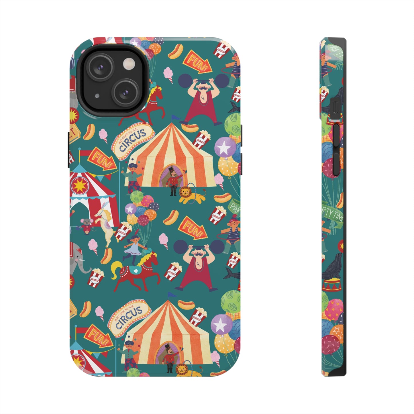 Circus Party Green Tough Phone Cases