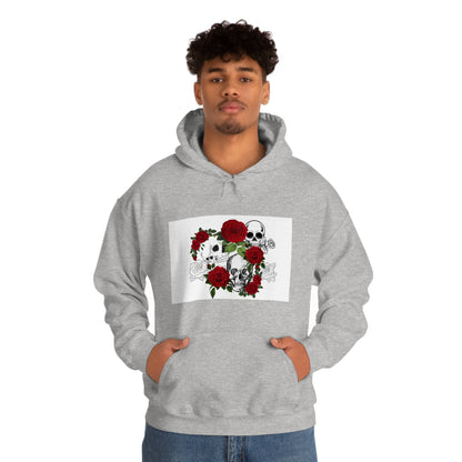 Skull and Roses Unisex Heavy Blend™ Hooded Sweatshirt