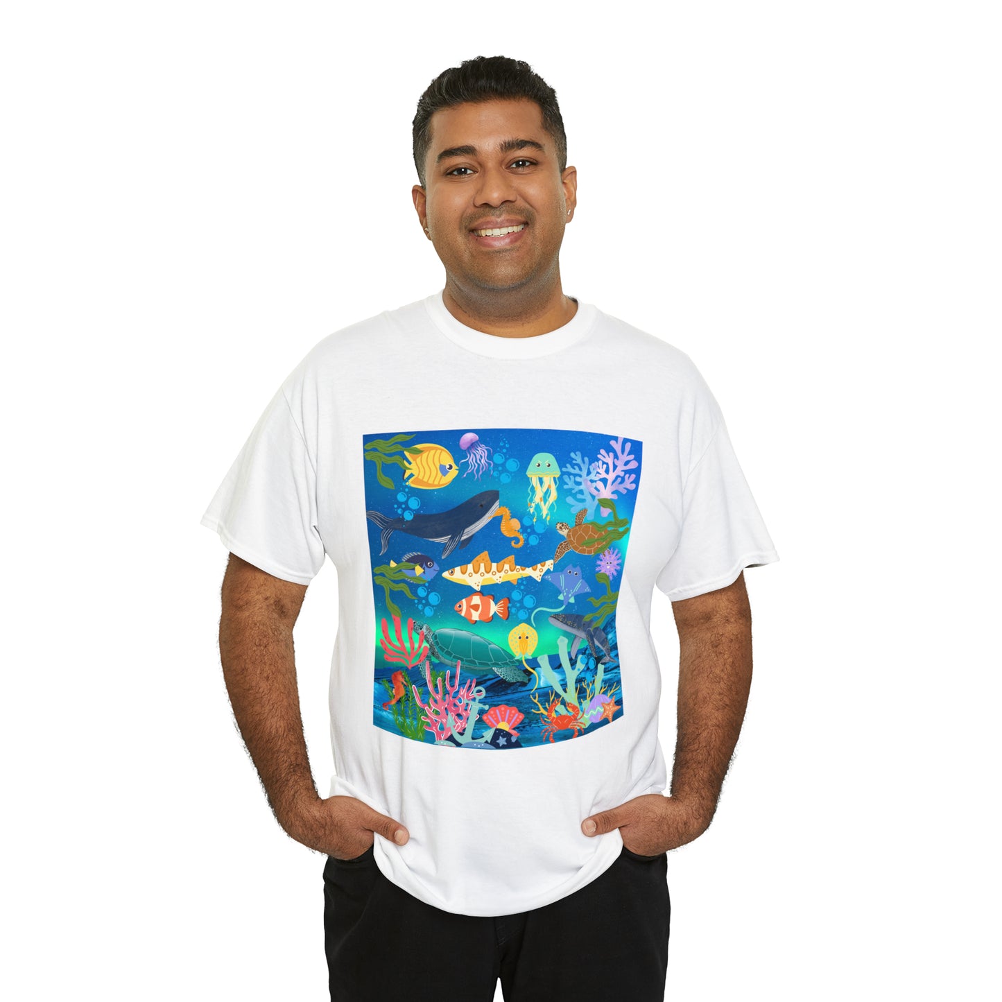 Ocean Scenery Unisex Heavy Cotton Tee