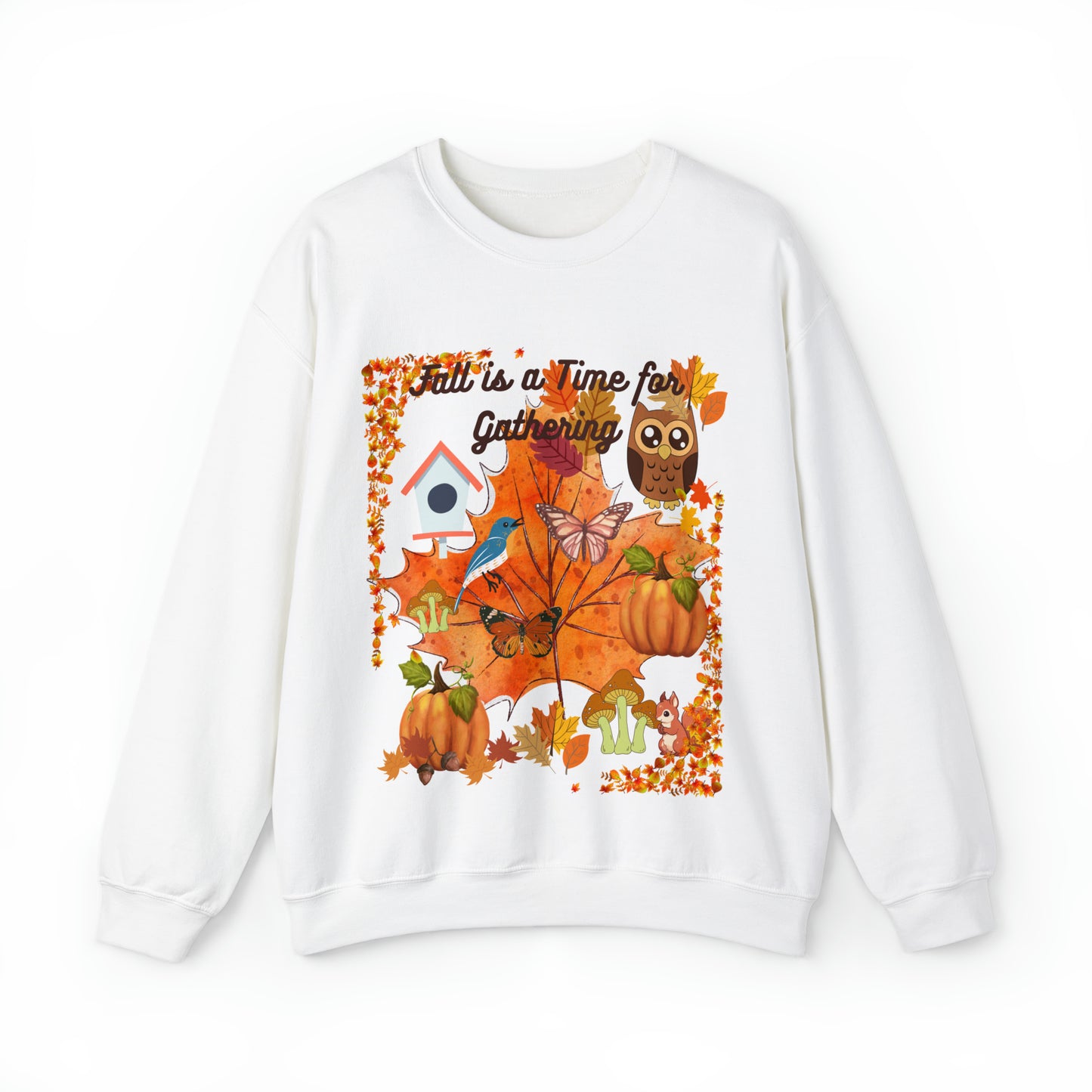 Fall Is a Time for Gathering Unisex Heavy Blend™ Crewneck Sweatshirt