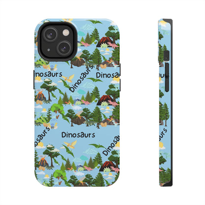 Dinosaurs Blue Tough Phone Cases