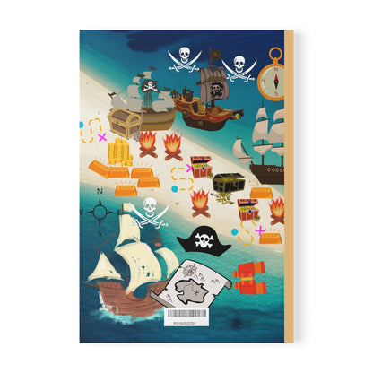 Pirate's Bounty and Treasure Softcover Notebook, A5