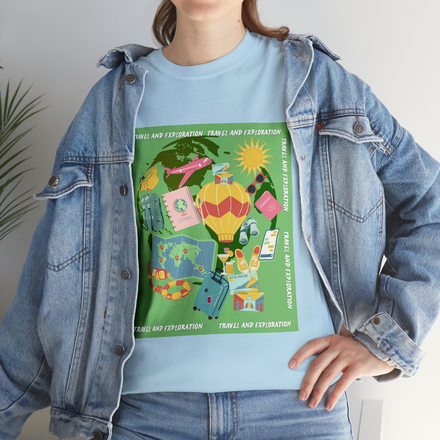 Travel and Exploration Unisex Heavy Cotton Tee