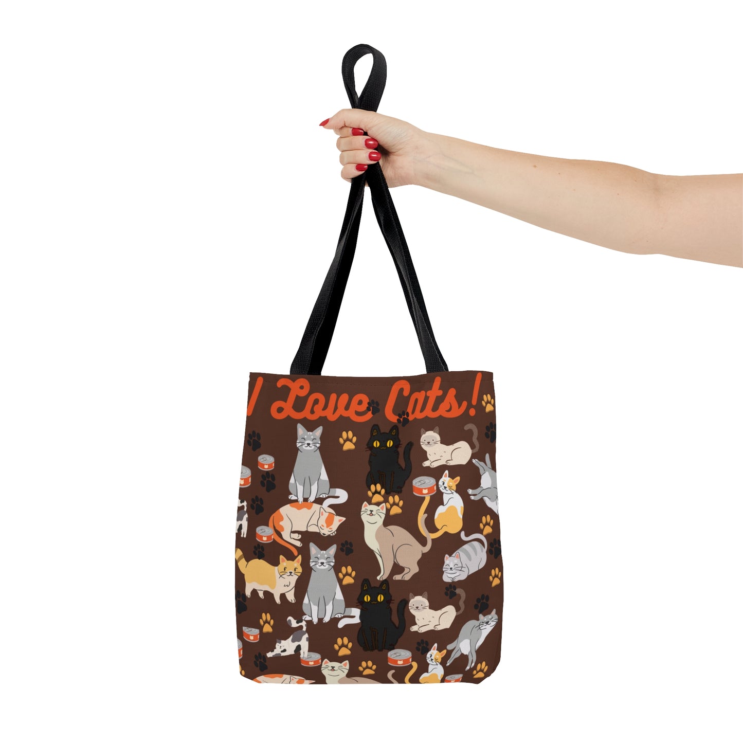 I Love Cats Tote Bag (AOP)