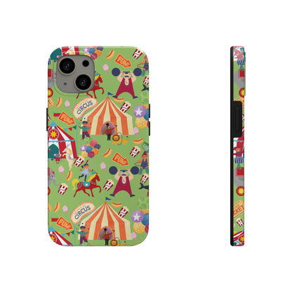 Circus Party Lime Tough Phone Cases