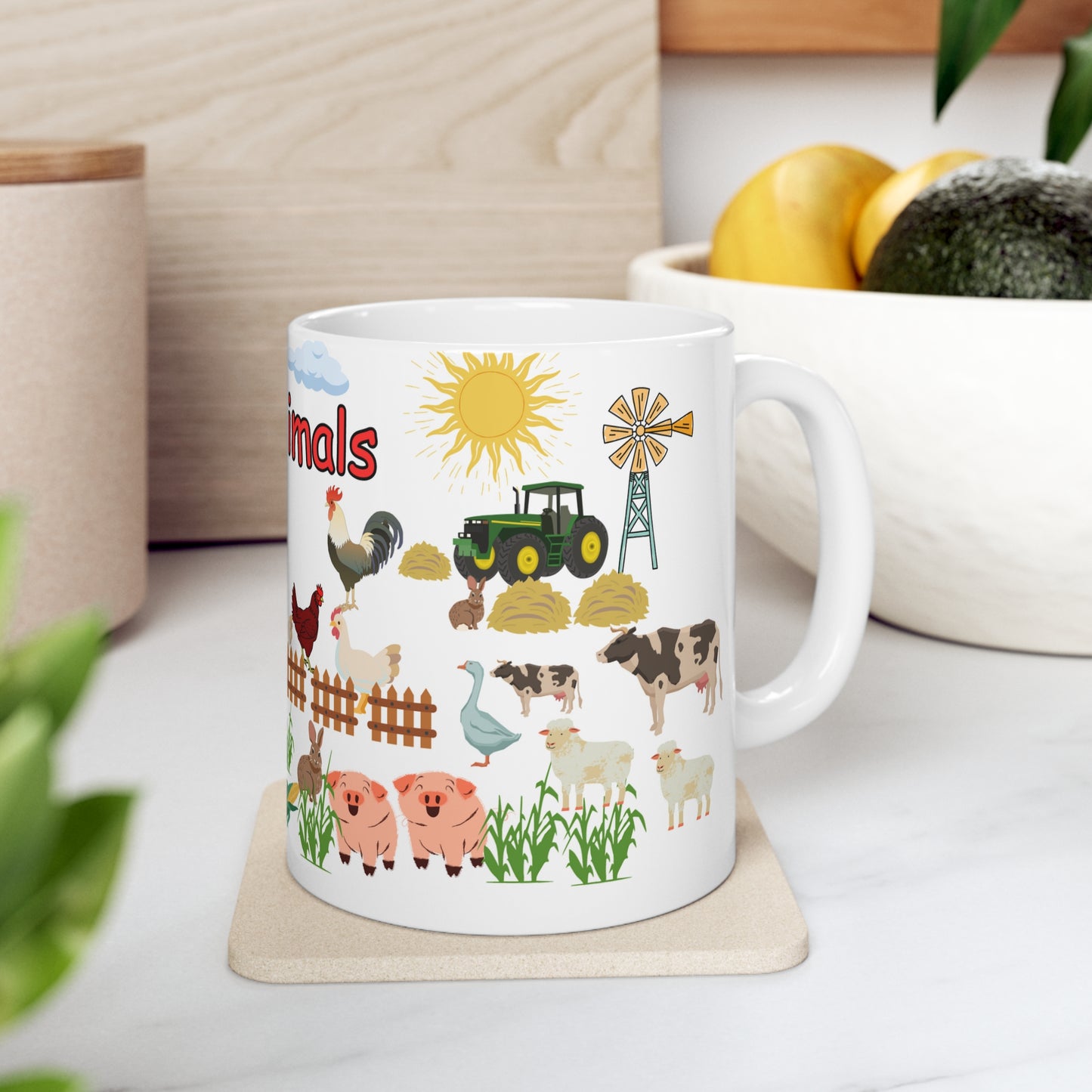 Farm Animals Ceramic Mug 11oz