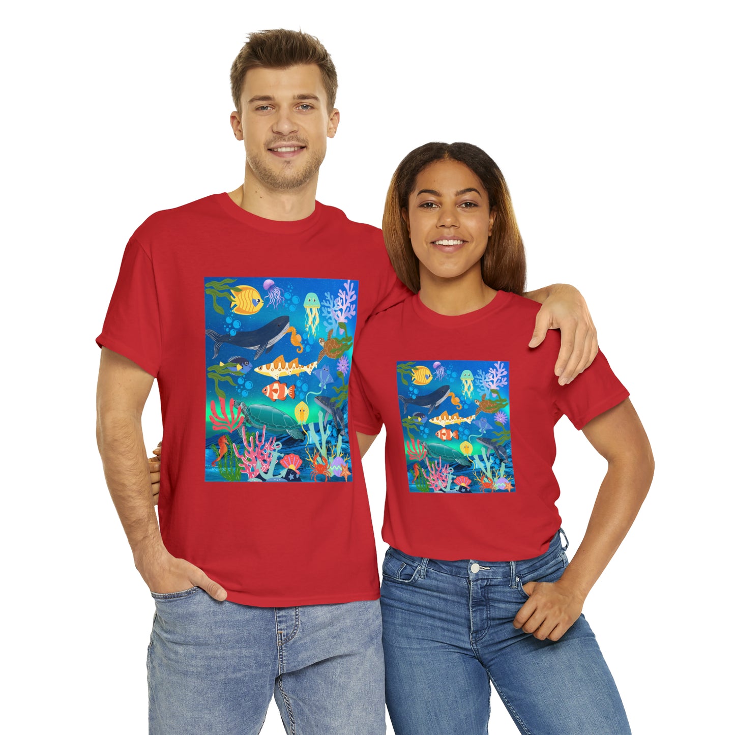 Ocean Scenery Unisex Heavy Cotton Tee