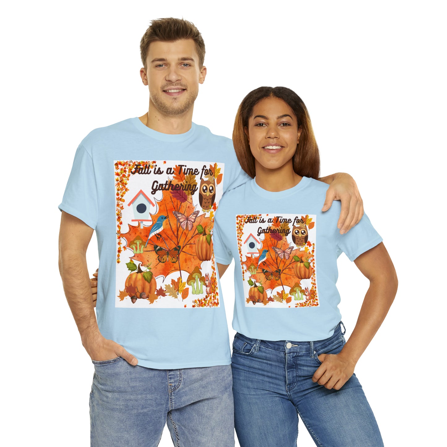 Fall Is A Time For Gathering Unisex Heavy Cotton Tee