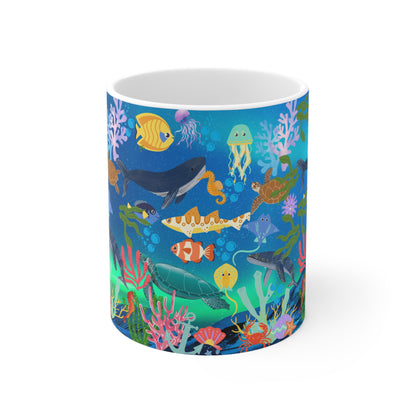 Ocean Scene Ceramic Mug 11oz