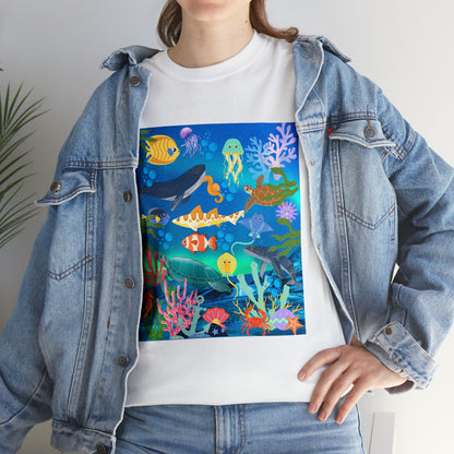 Ocean Scenery Unisex Heavy Cotton Tee