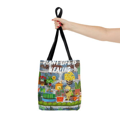 Plant Life Is Healing Tote Bag (AOP)