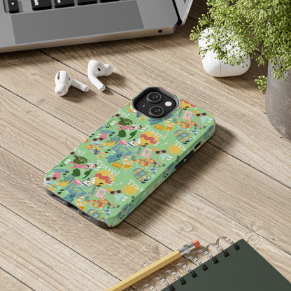 Travel and Exploration Green Tough Phone Cases