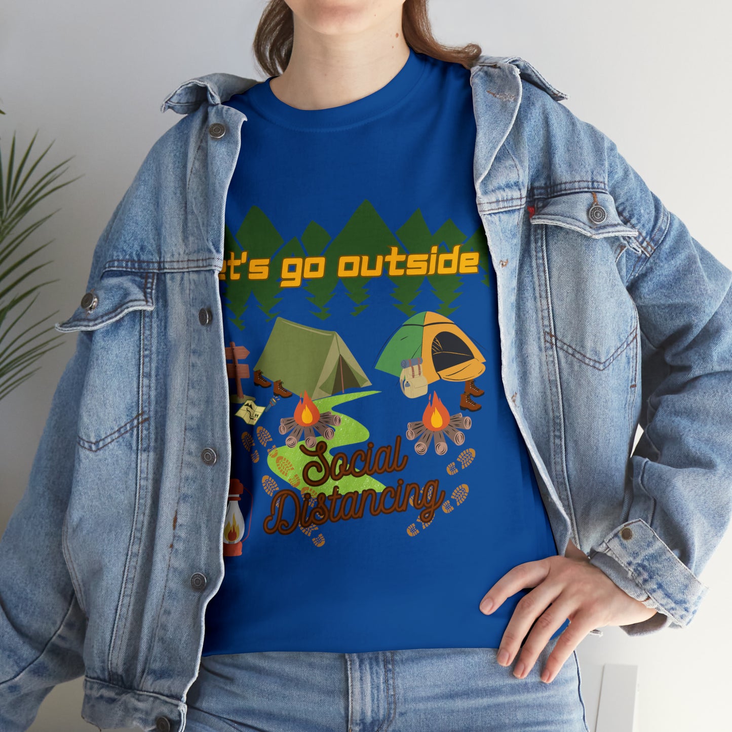 Let's Go Outside Unisex Heavy Cotton Tee