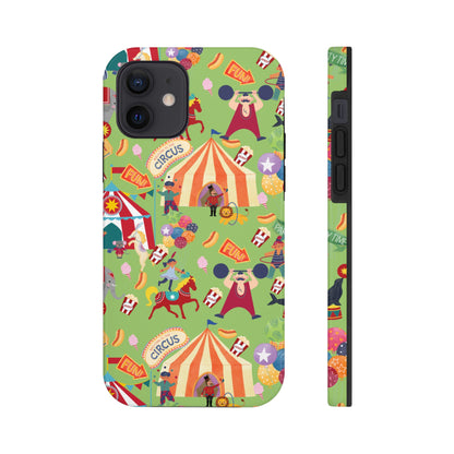 Circus Party Lime Tough Phone Cases